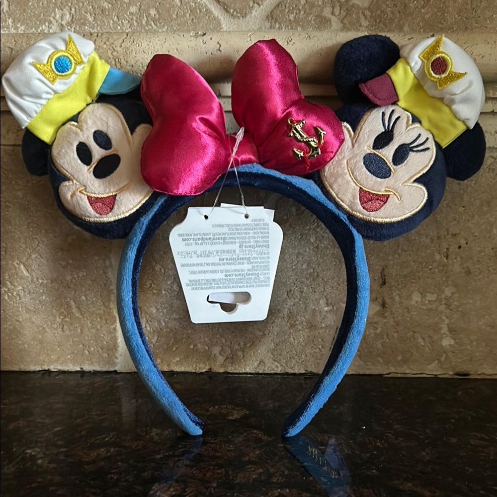 Disney Mickey and Minnie cruise line  Ears Headband no tag fell off brand new